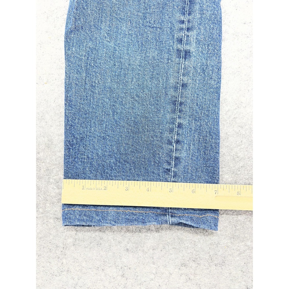 J.Crew Flex Straight Jeans Mens 34x28* Blue Selvedge Denim Stretch Medium Wash - Picture 14 of 15
